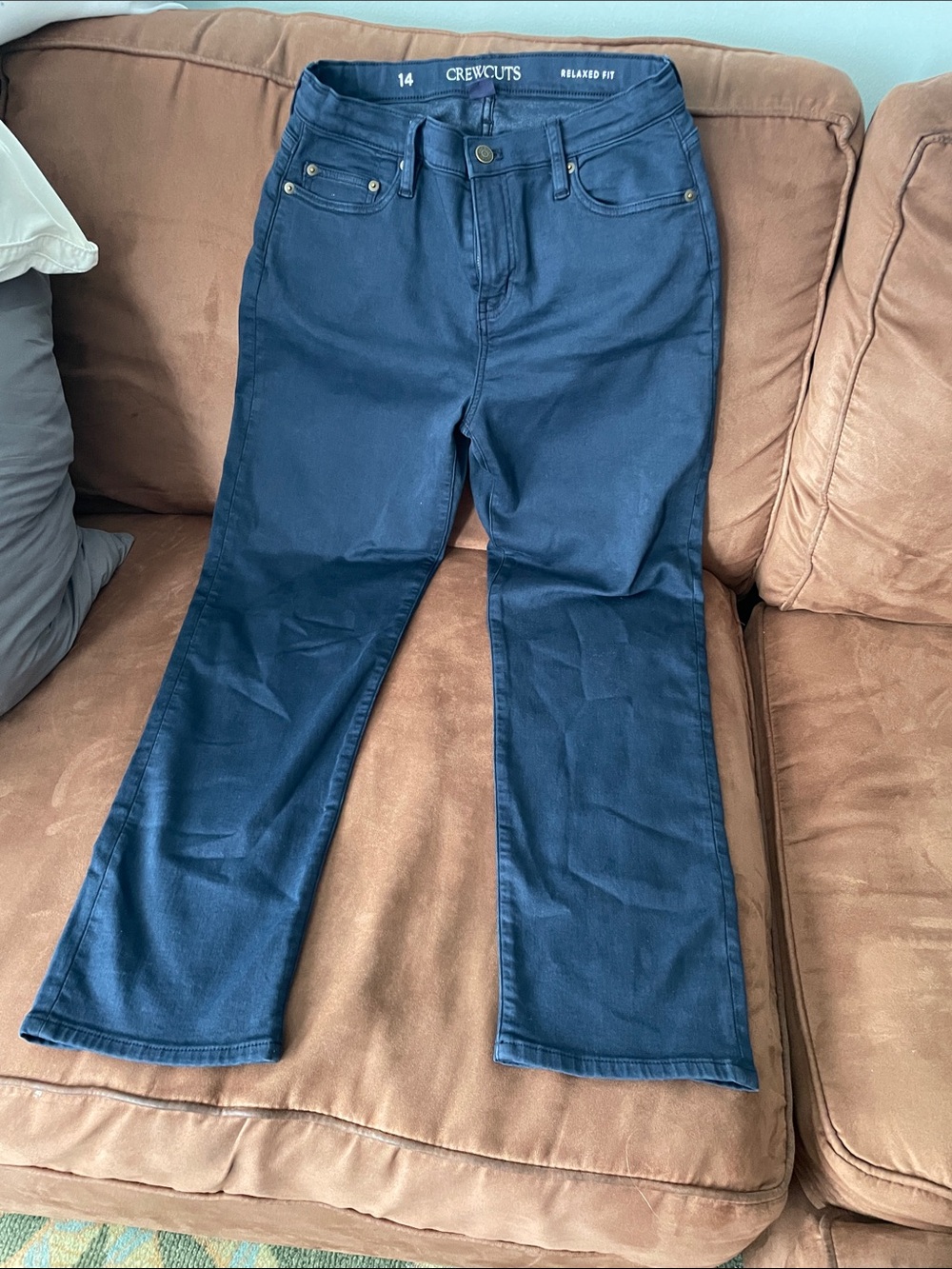 Crewcuts Kids Relaxed Fit Jeans in Navy